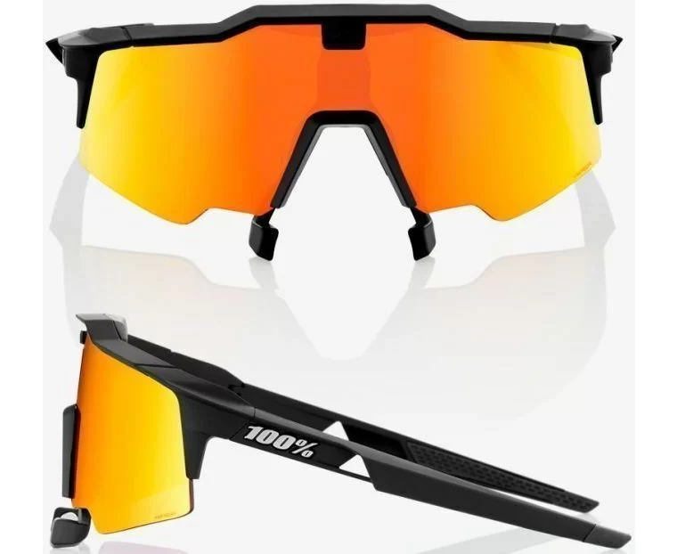 100% Speedcraft AIR Soft Tack Black HiPER Red Multilayer Mirror