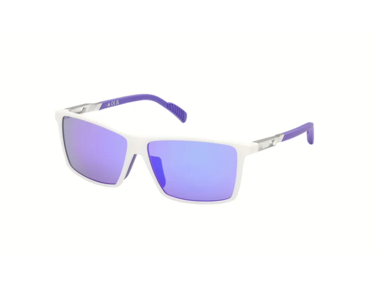 Adidas brýle Sport SP0058 White/Gradient Or Mirror Violet