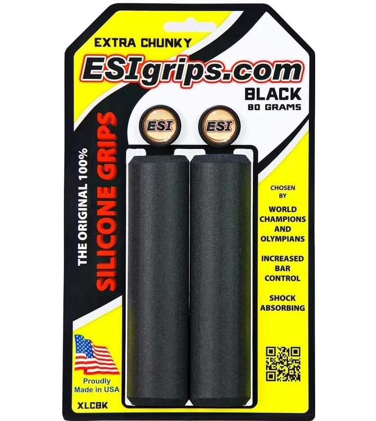 ESI gripy Chunky Extra 80 gramů black černé