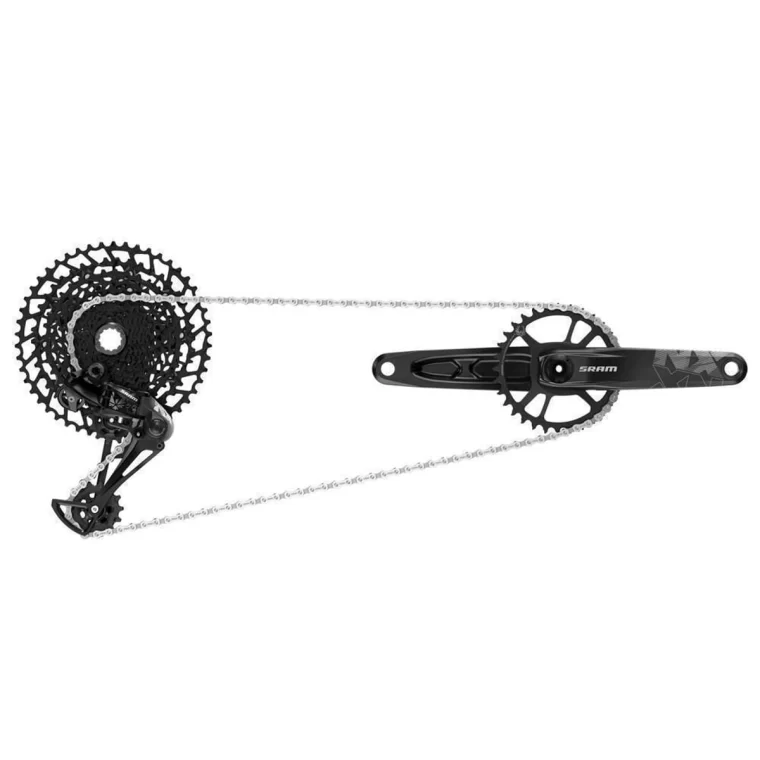 SRAM NX Eagle DUB Groupset (Přehazovačka, Páčkové Řazení včetně objímky, Kliky DUB 12s 175 s DM 32t X SYNC Převodníkem, Řetěz 126 článků 12s, Kazeta PG 1230 11 50 zubů, Měrka vzdálenosti přehazovačky od kazety)